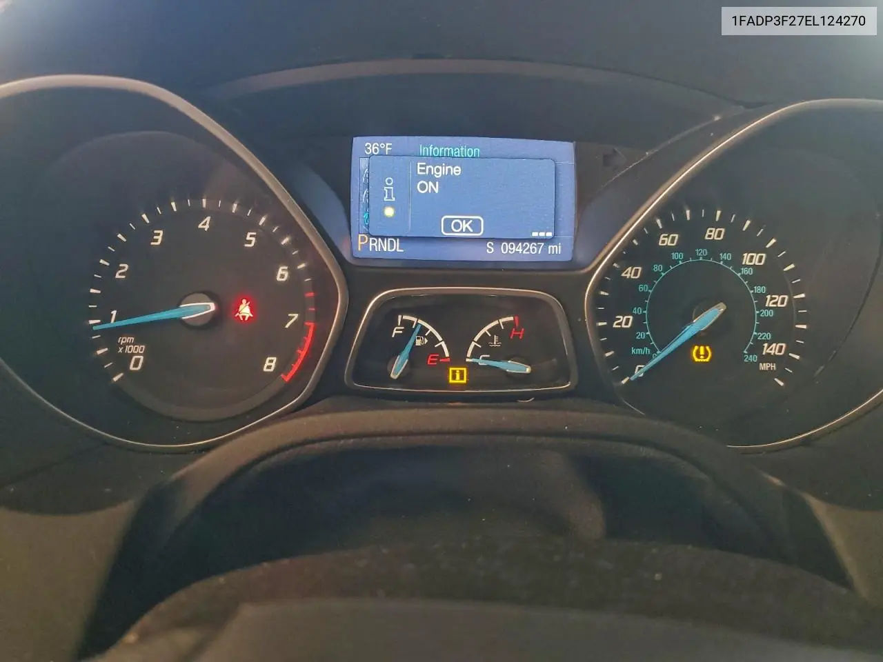 1FADP3F27EL124270 2014 Ford Focus Se