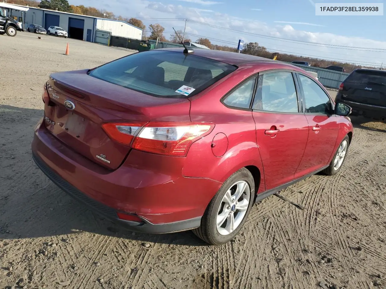 1FADP3F28EL359938 2014 Ford Focus Se