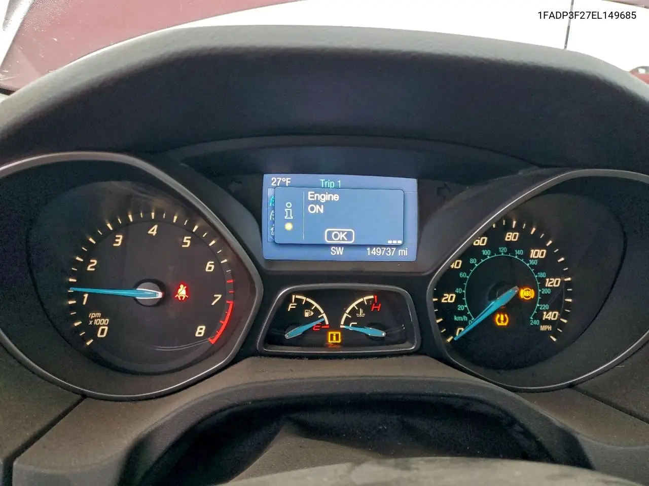 1FADP3F27EL149685 2014 Ford Focus Se