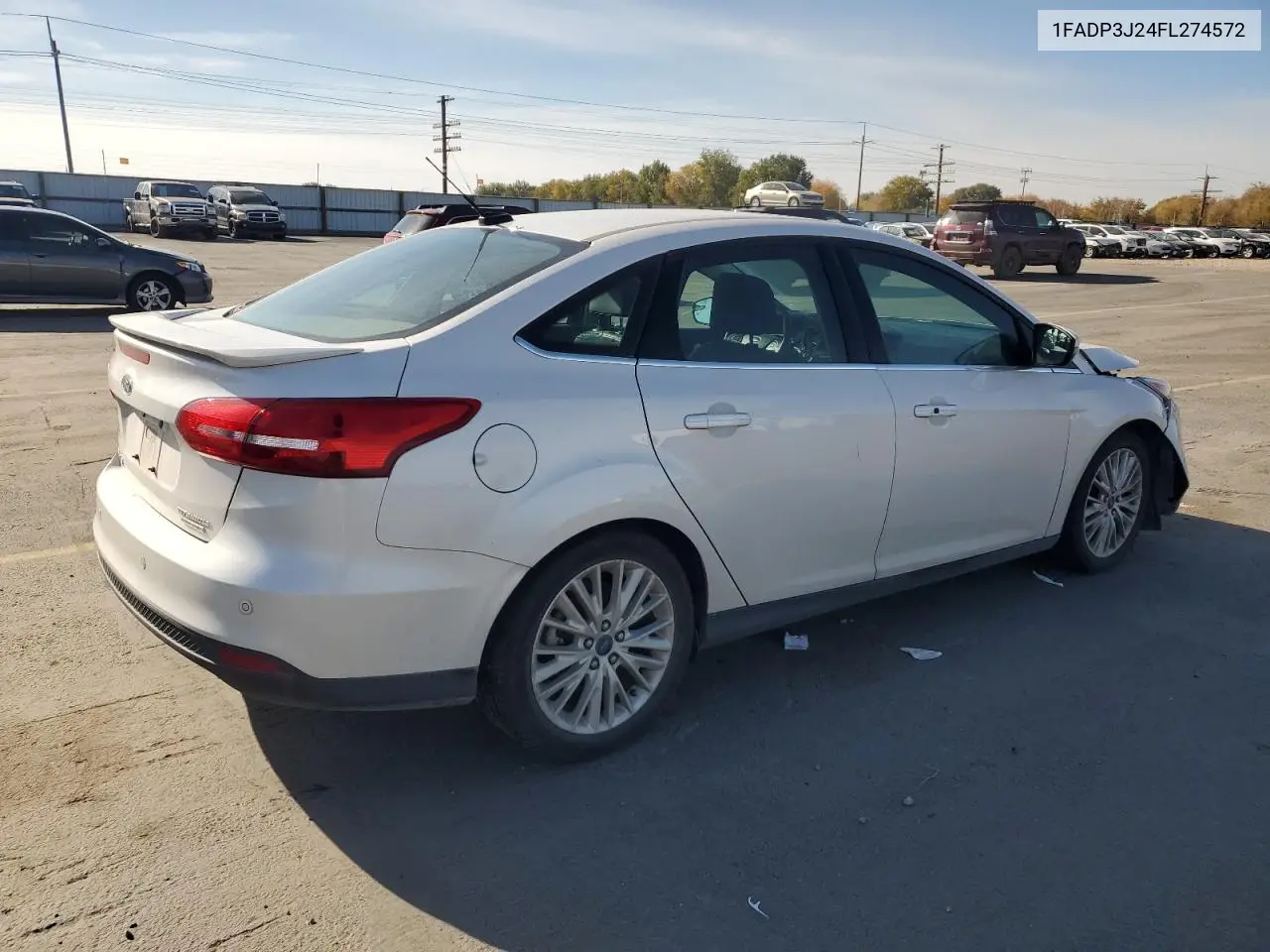 1FADP3J24FL274572 2015 Ford Focus Titanium