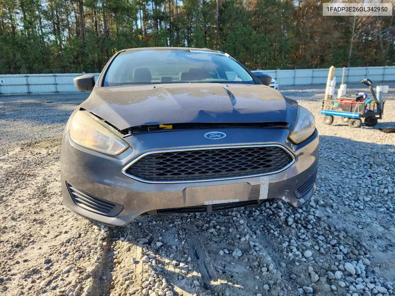 1FADP3E26GL342950 2016 Ford Focus S