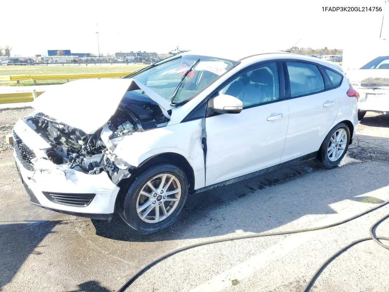 1FADP3K20GL214756 2016 Ford Focus Se