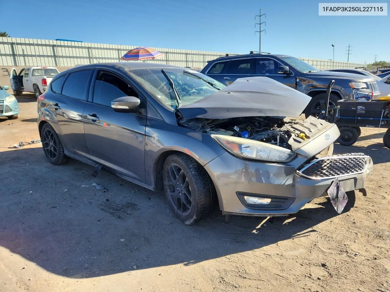 1FADP3K25GL227115 2016 Ford Focus Se