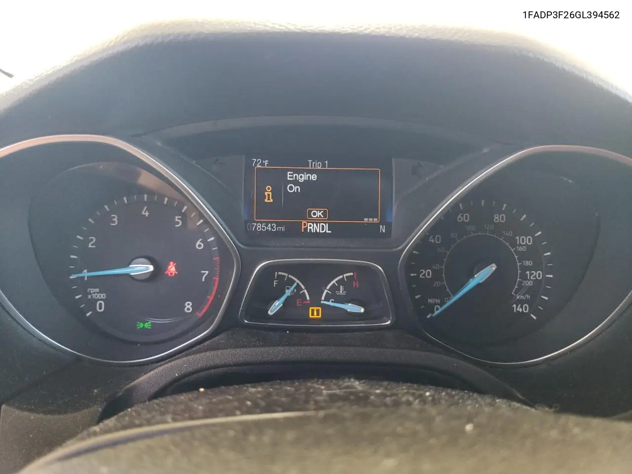 1FADP3F26GL394562 2016 Ford Focus Se