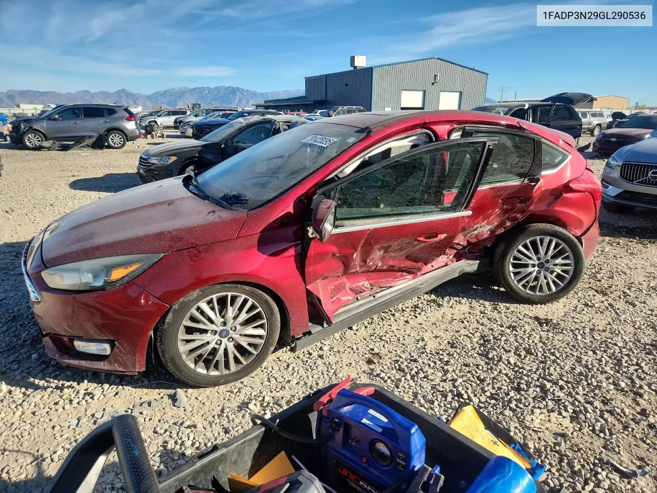 1FADP3N29GL290536 2016 Ford Focus Titanium