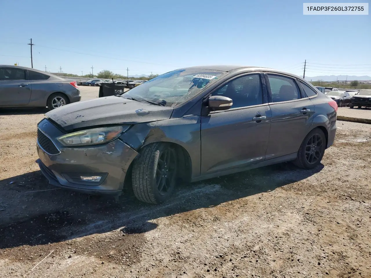1FADP3F26GL372755 2016 Ford Focus Se