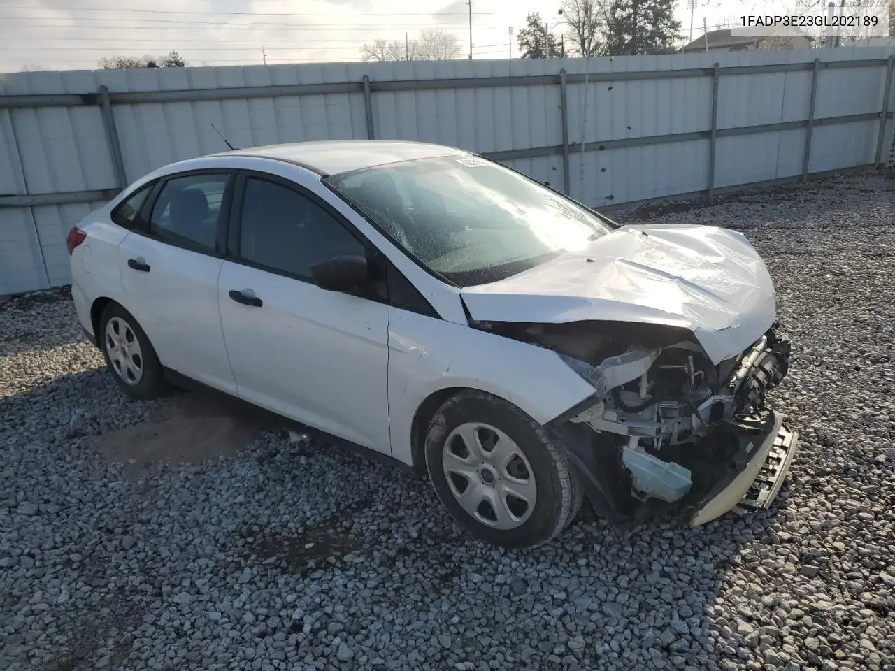 1FADP3E23GL202189 2016 Ford Focus S
