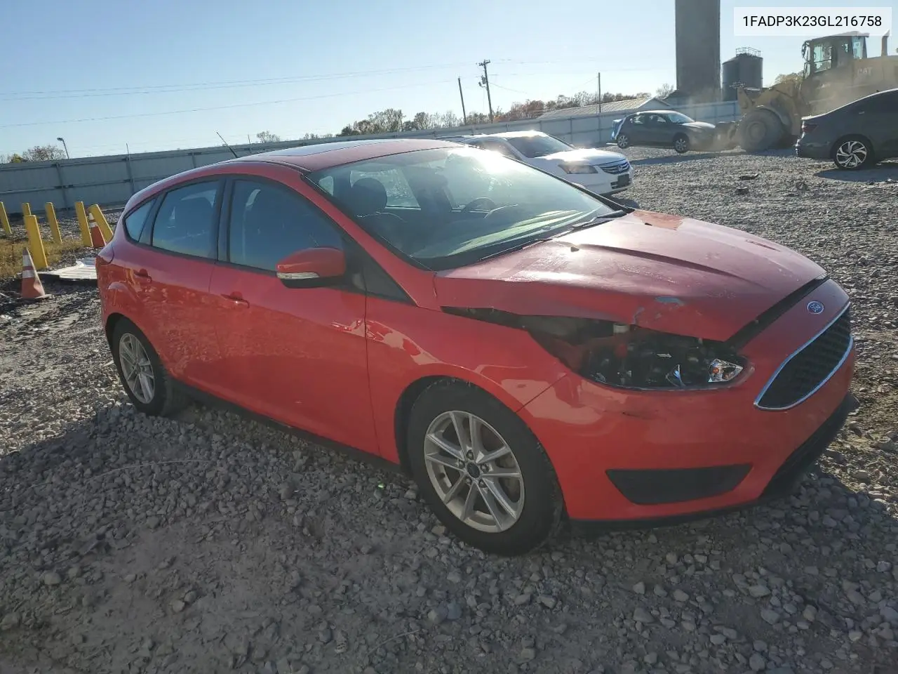 1FADP3K23GL216758 2016 Ford Focus Se
