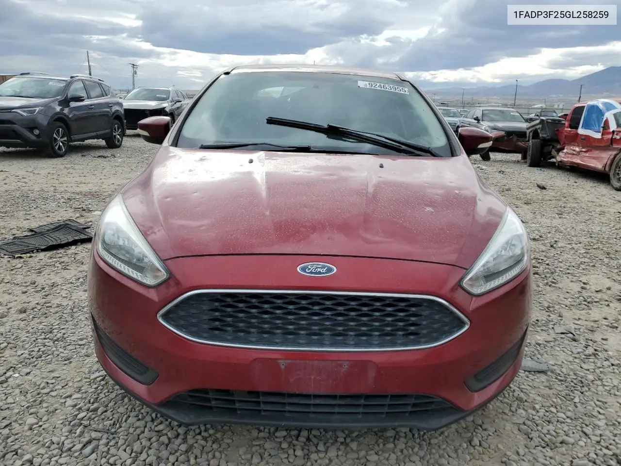 1FADP3F25GL258259 2016 Ford Focus Se
