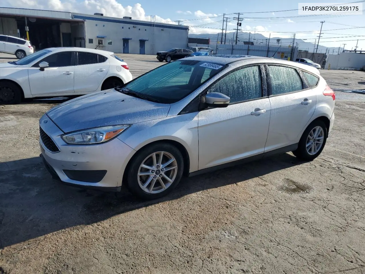 1FADP3K27GL259175 2016 Ford Focus Se