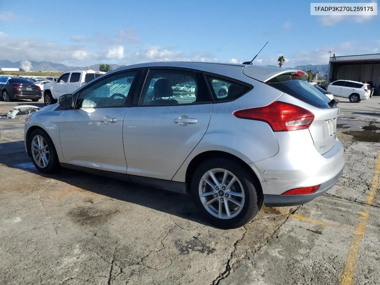 1FADP3K27GL259175 2016 Ford Focus Se