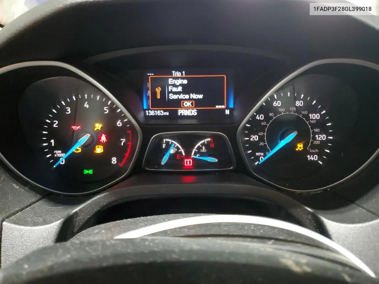 1FADP3F28GL399018 2016 Ford Focus Se