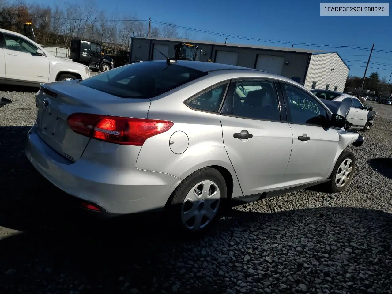 1FADP3E29GL288026 2016 Ford Focus S