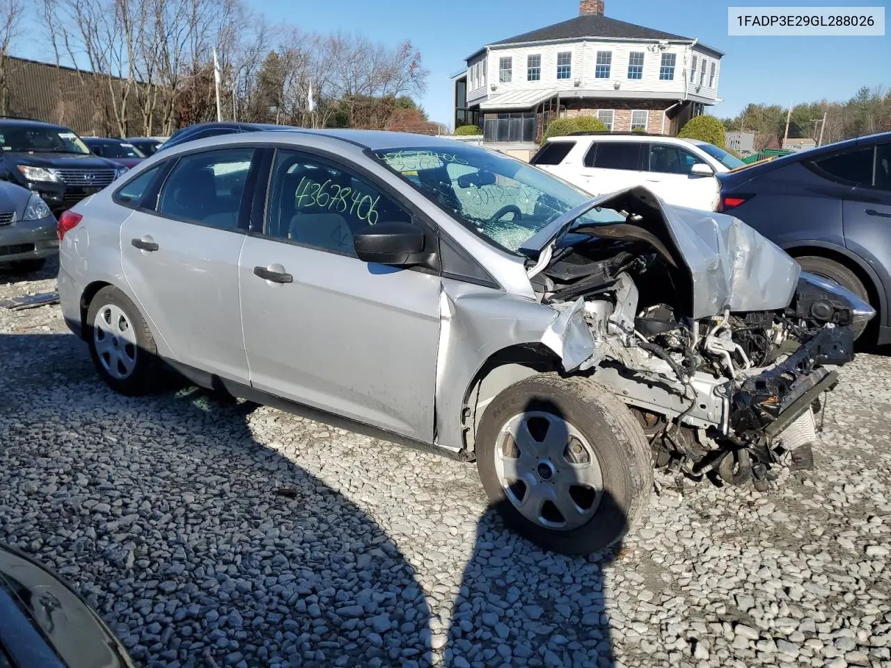 1FADP3E29GL288026 2016 Ford Focus S