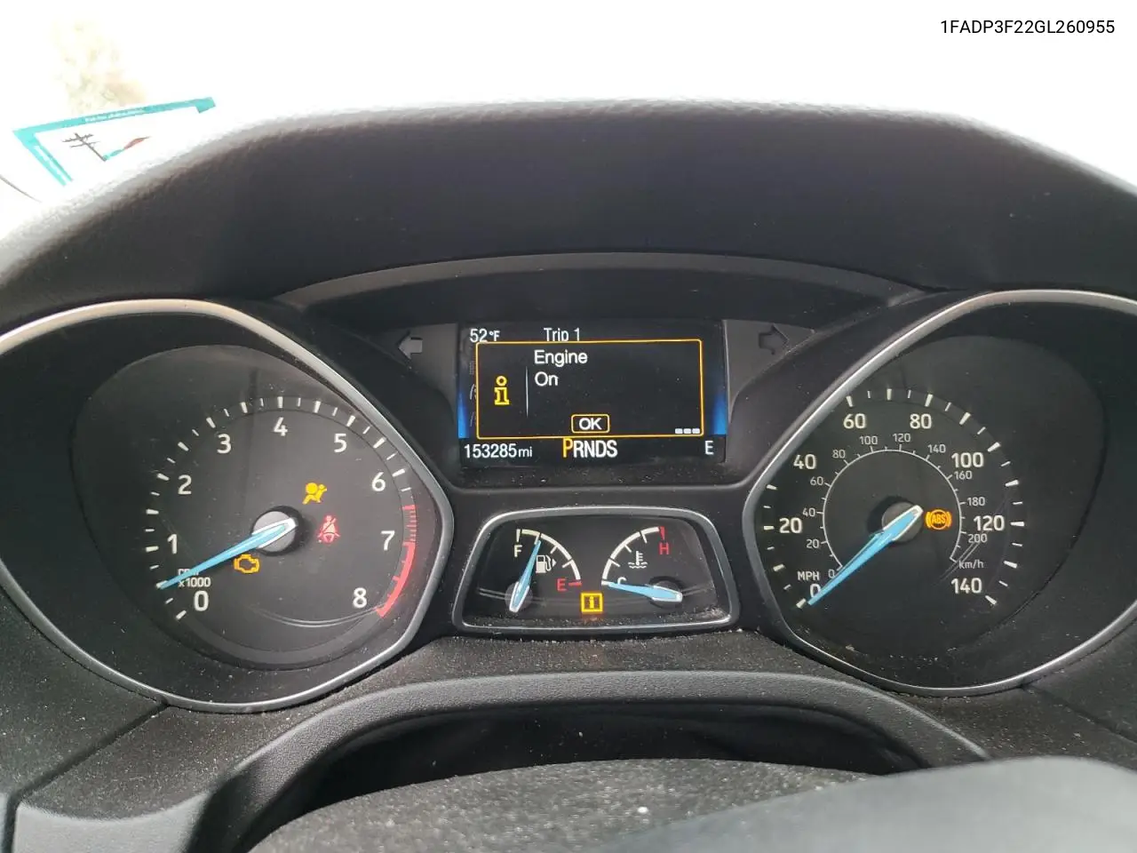 1FADP3F22GL260955 2016 Ford Focus Se