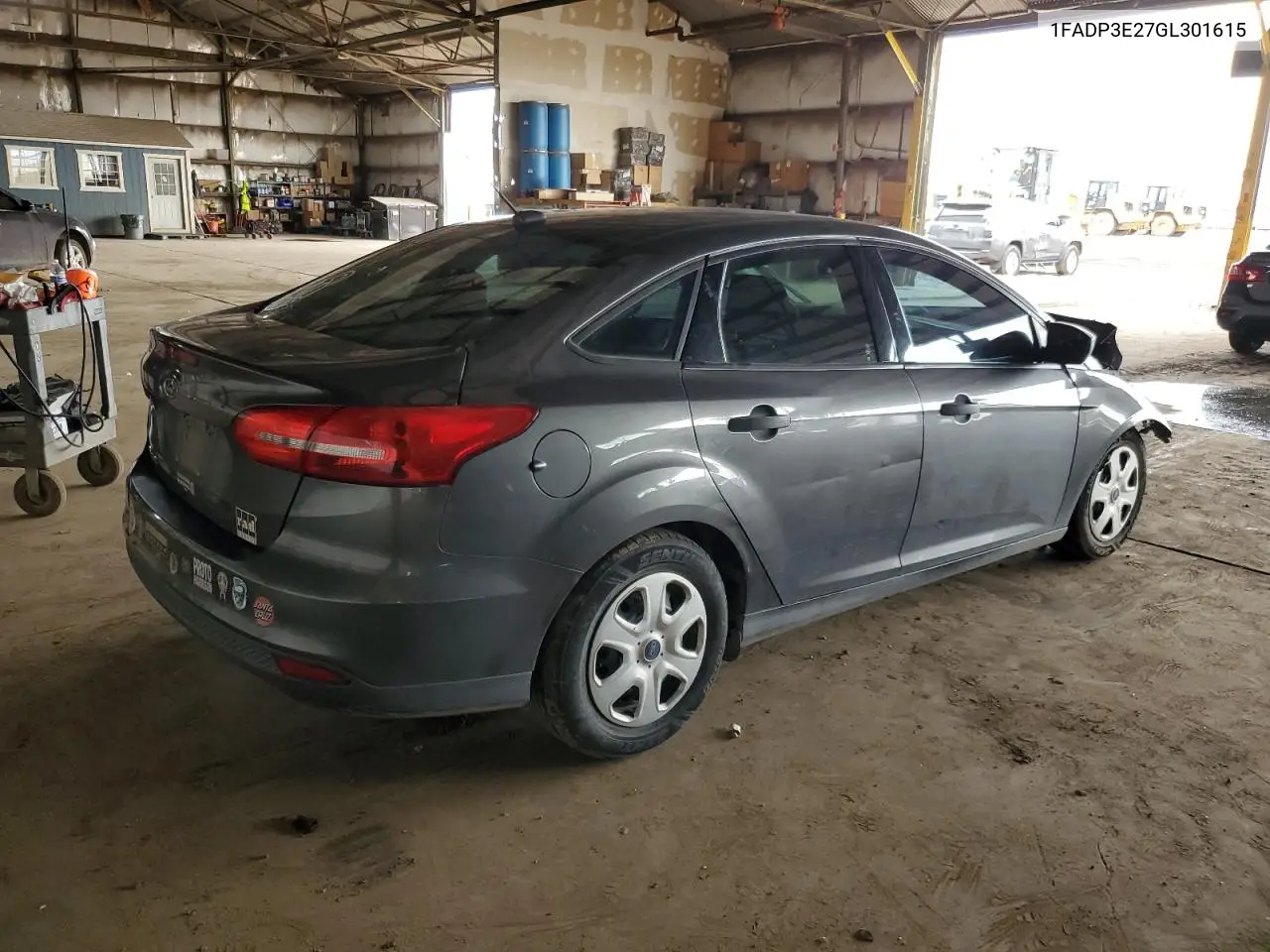 1FADP3E27GL301615 2016 Ford Focus S
