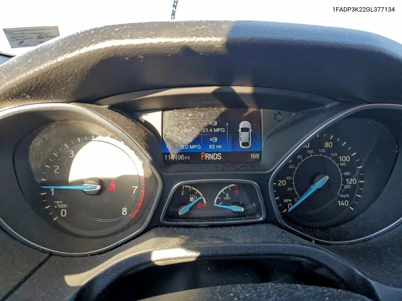 1FADP3K22GL377134 2016 Ford Focus Se