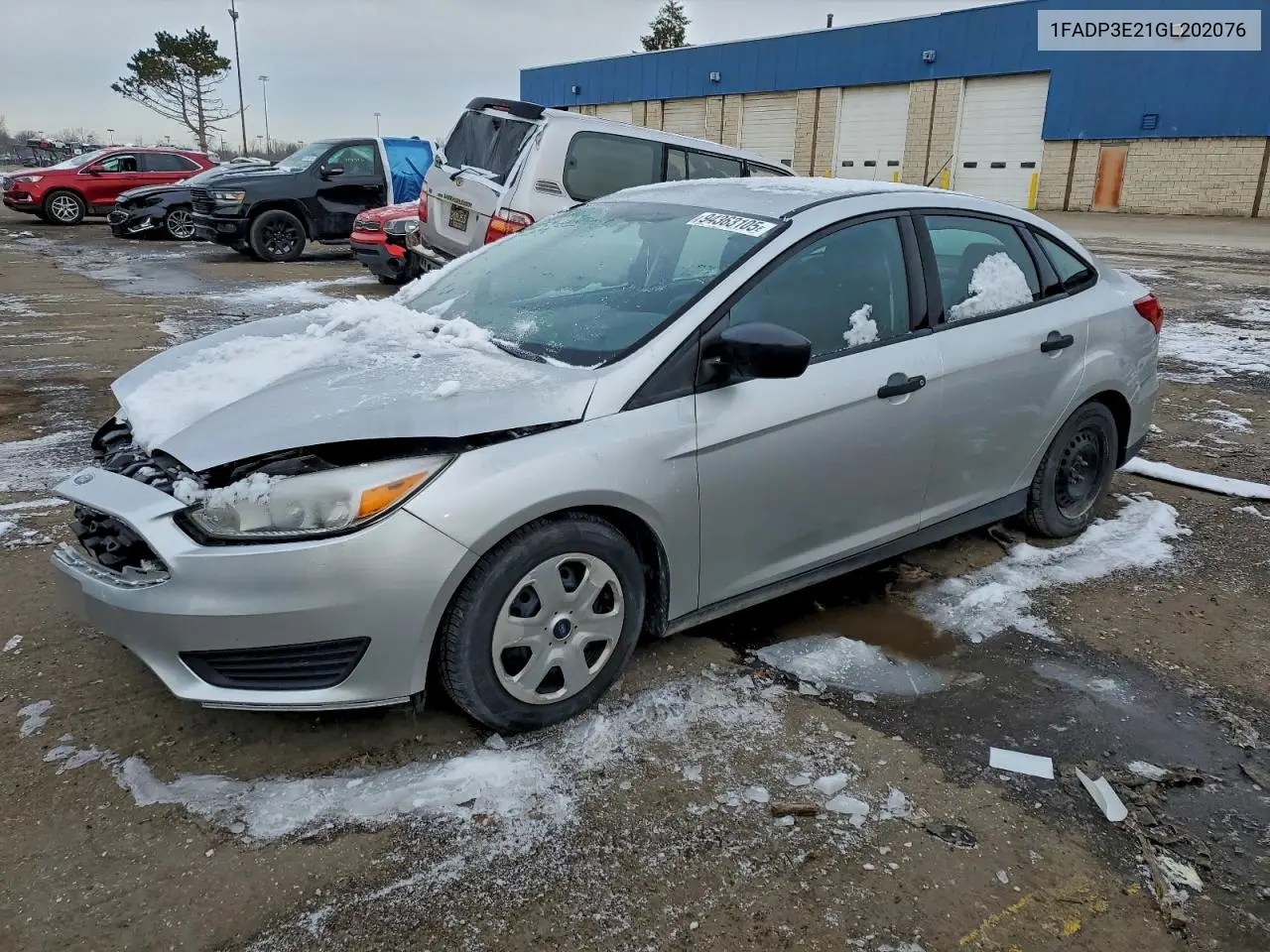 1FADP3E21GL202076 2016 Ford Focus S