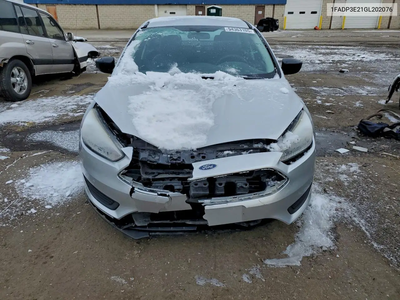 1FADP3E21GL202076 2016 Ford Focus S
