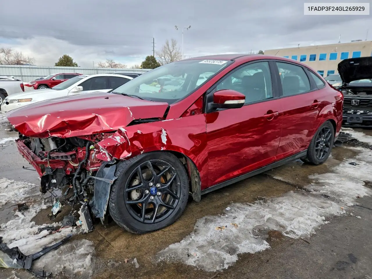 1FADP3F24GL265929 2016 Ford Focus Se