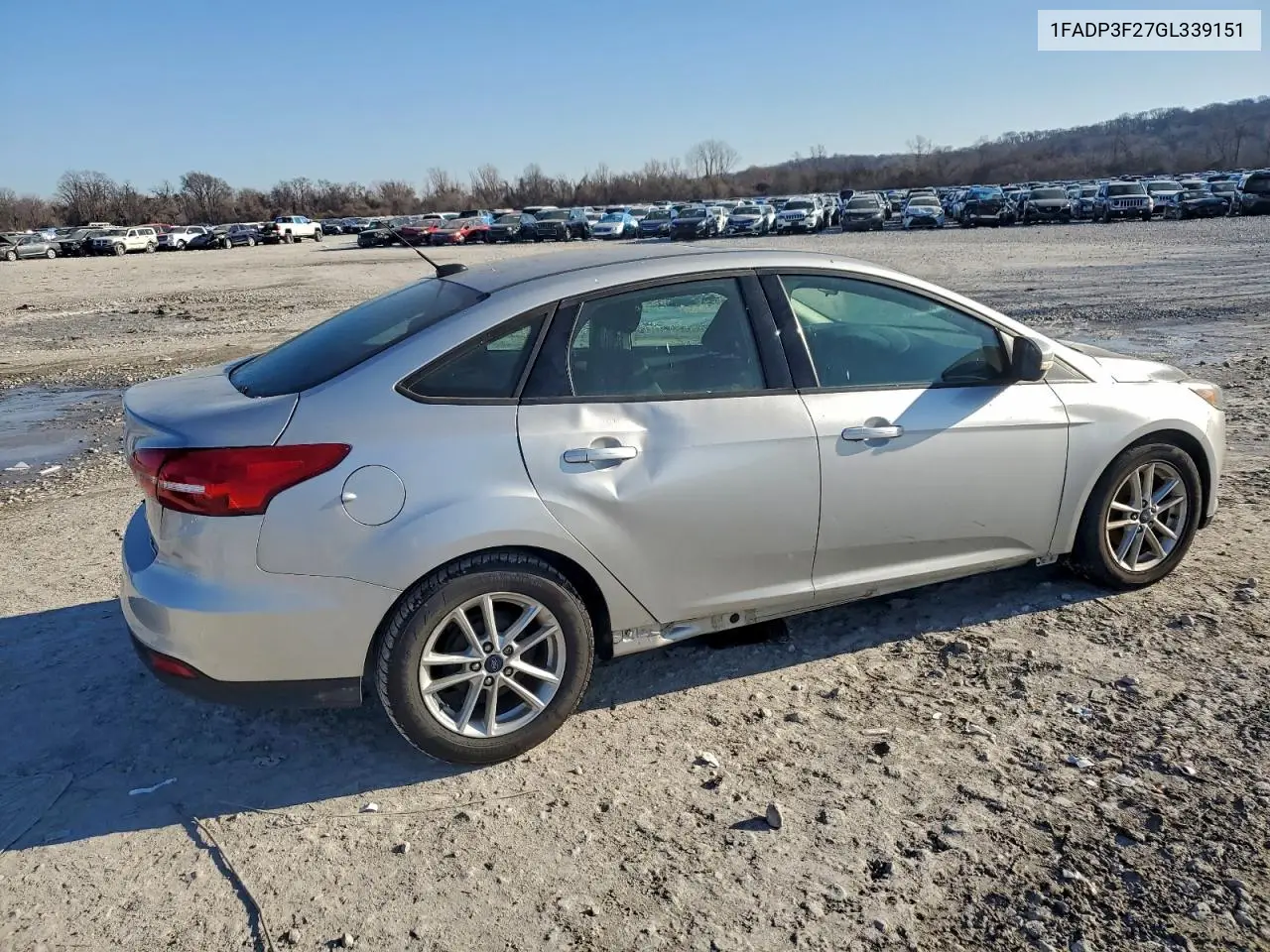 1FADP3F27GL339151 2016 Ford Focus Se
