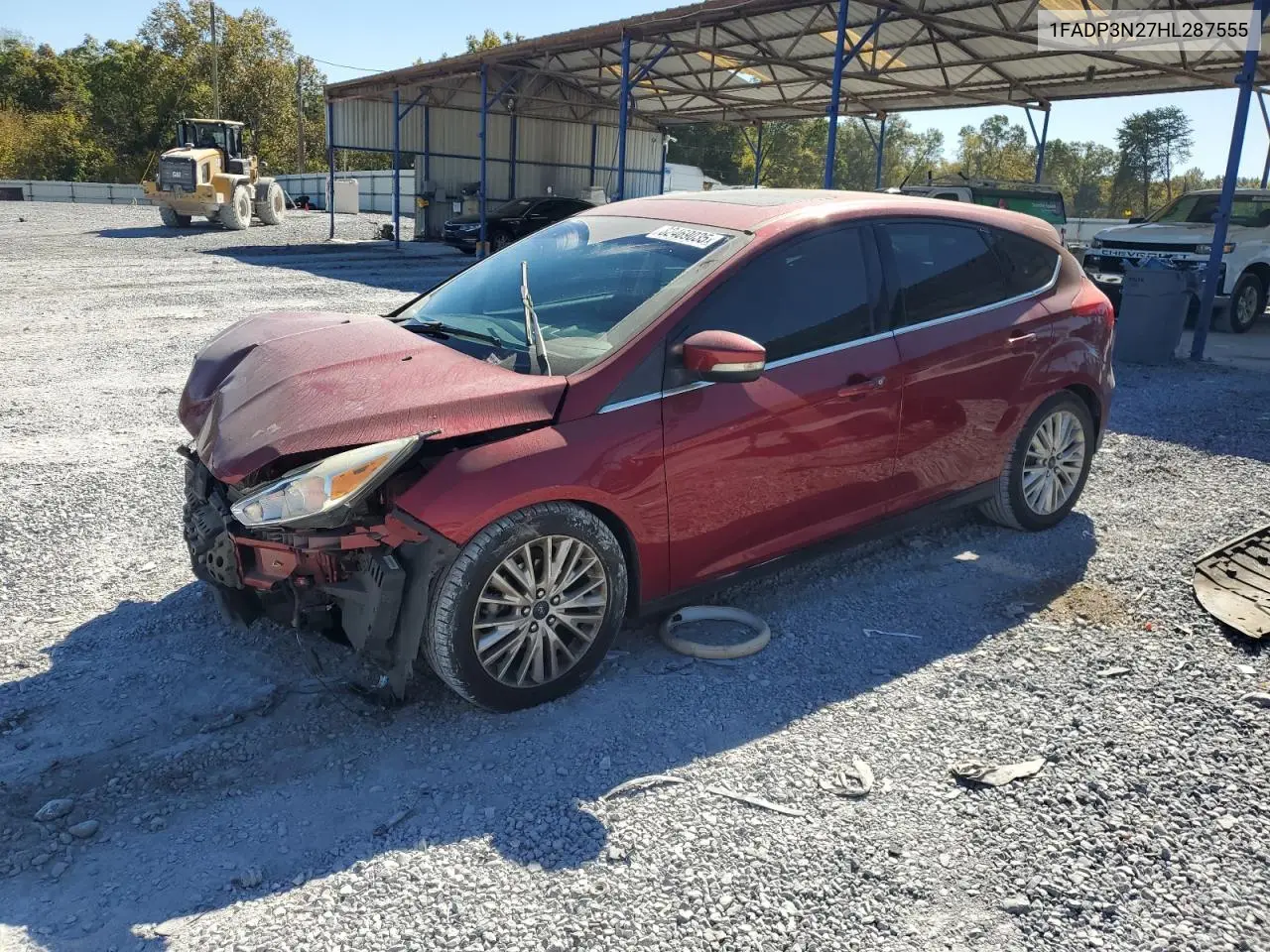 1FADP3N27HL287555 2017 Ford Focus Titanium
