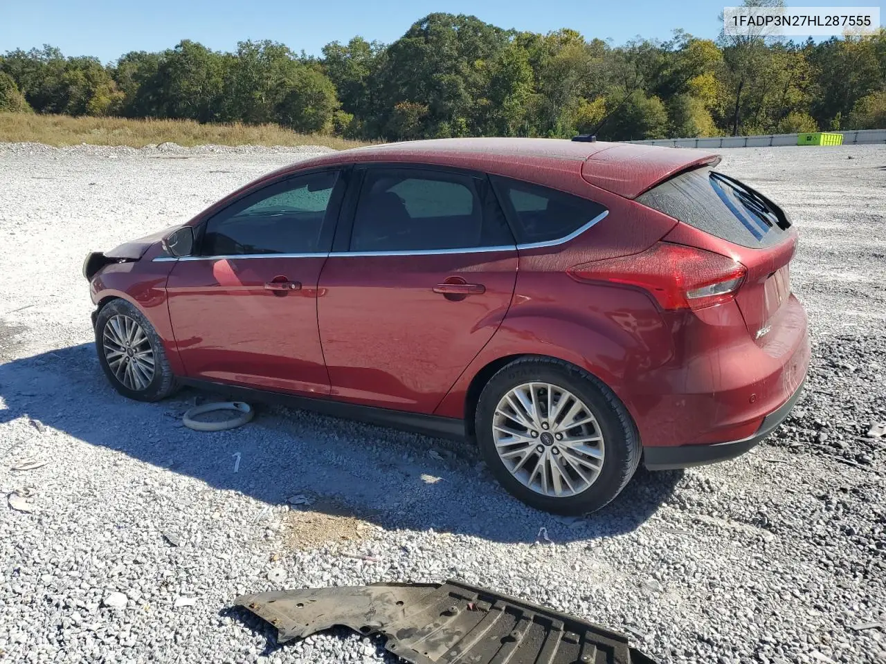 1FADP3N27HL287555 2017 Ford Focus Titanium
