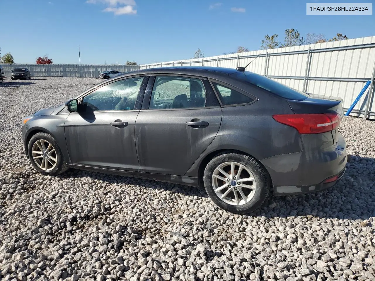 1FADP3F28HL224334 2017 Ford Focus Se