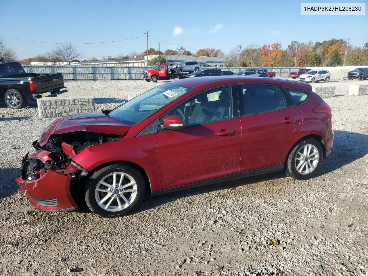 1FADP3K27HL208230 2017 Ford Focus Se