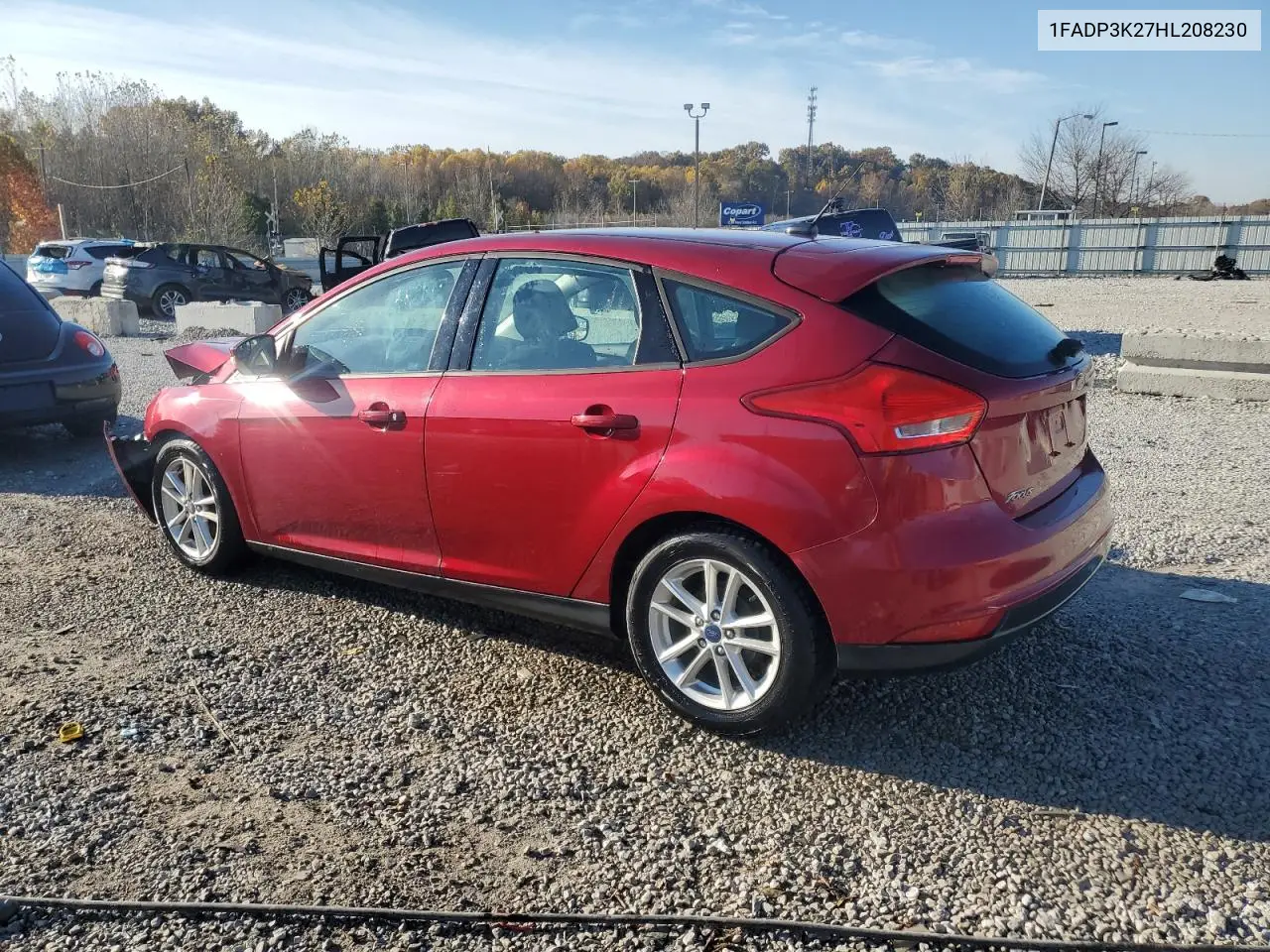 1FADP3K27HL208230 2017 Ford Focus Se