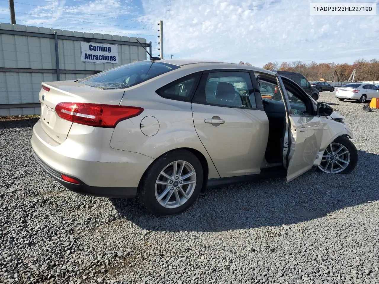 1FADP3F23HL227190 2017 Ford Focus Se