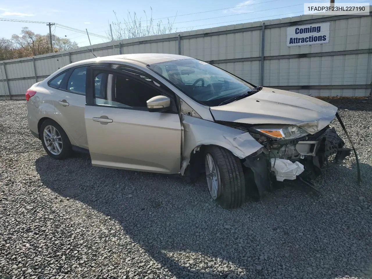 1FADP3F23HL227190 2017 Ford Focus Se