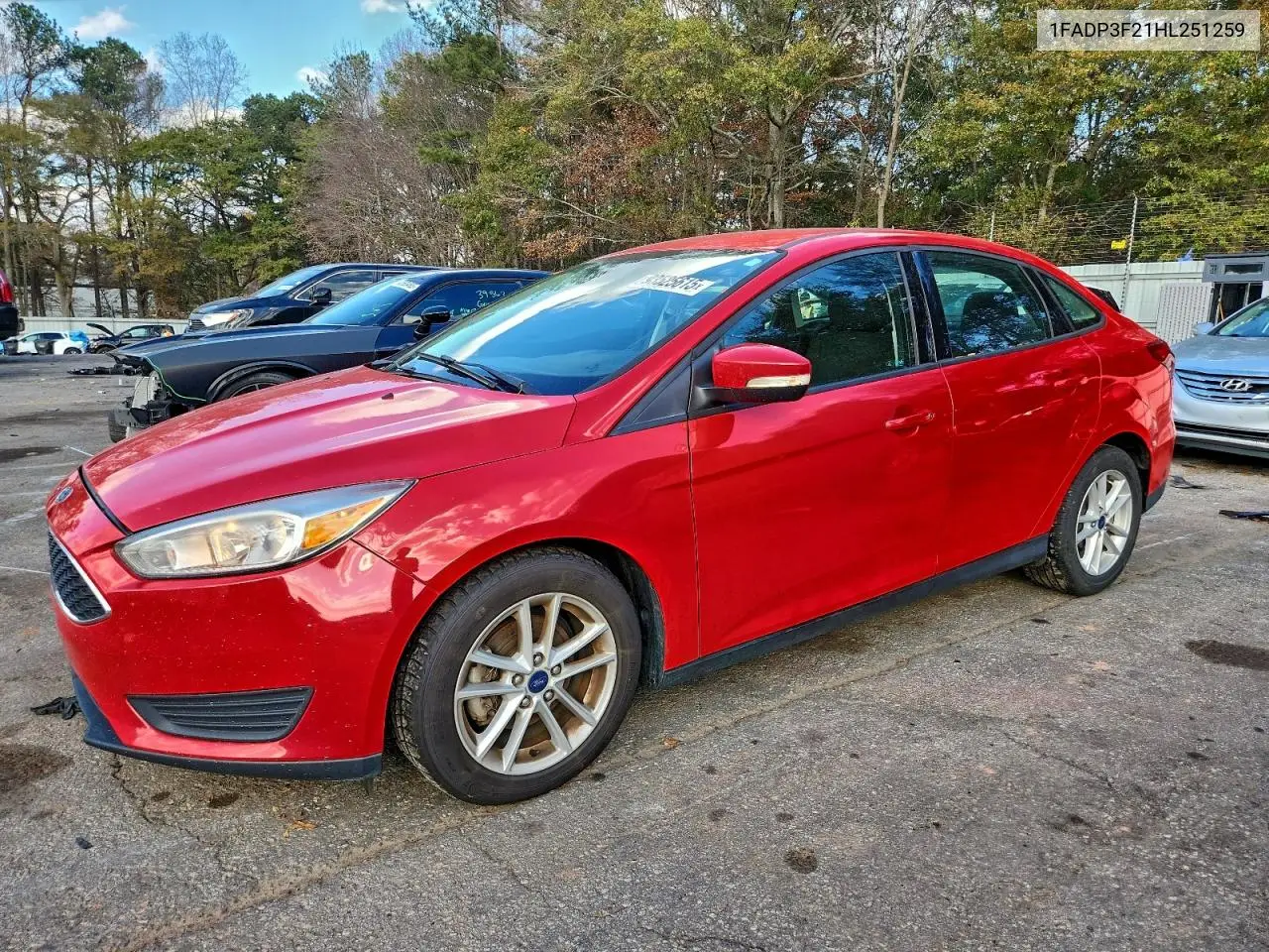 1FADP3F21HL251259 2017 Ford Focus Se