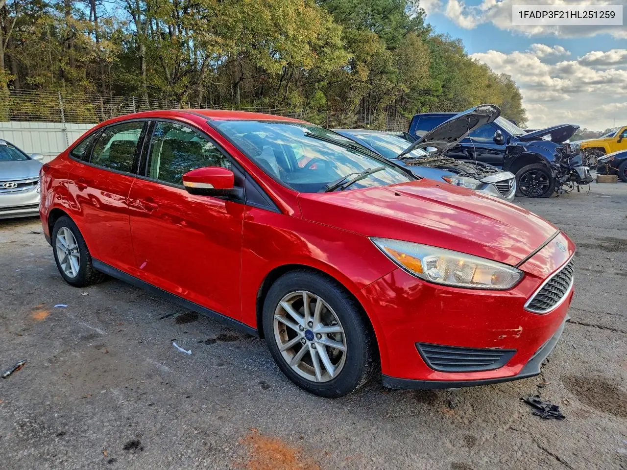 1FADP3F21HL251259 2017 Ford Focus Se