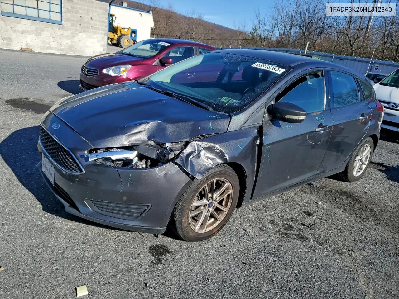 1FADP3K26HL312840 2017 Ford Focus Se