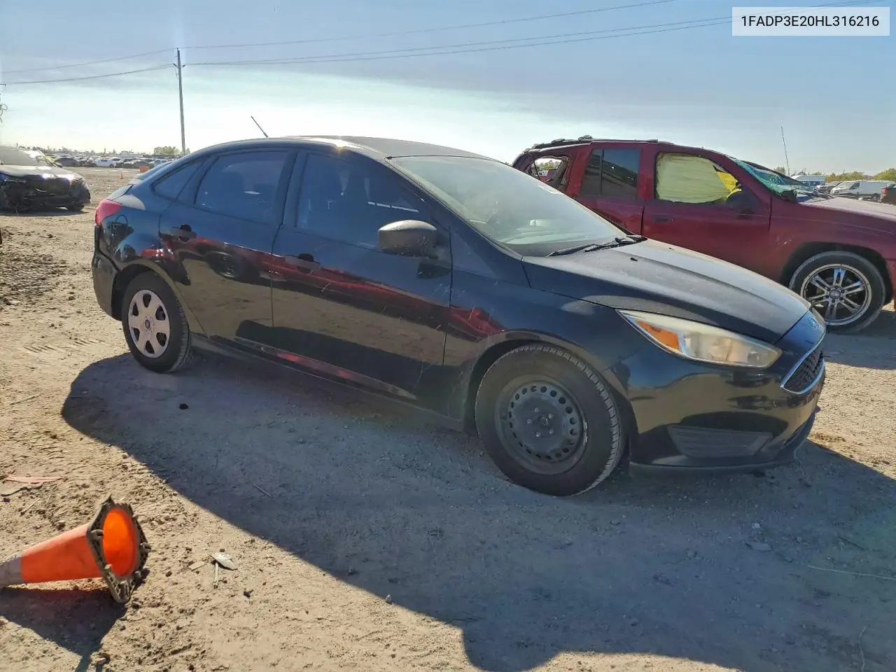 1FADP3E20HL316216 2017 Ford Focus S