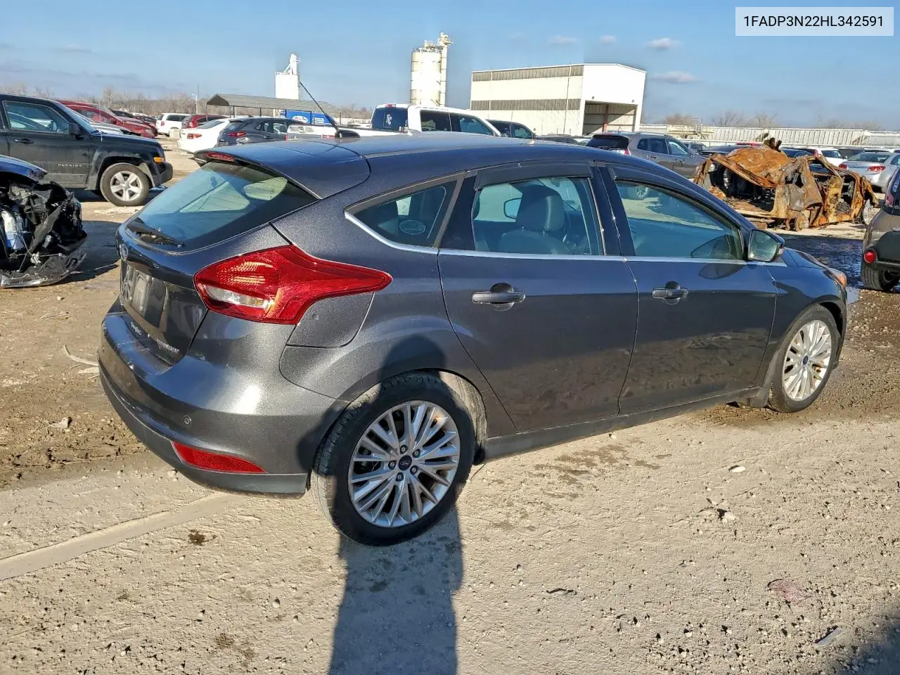 1FADP3N22HL342591 2017 Ford Focus Titanium