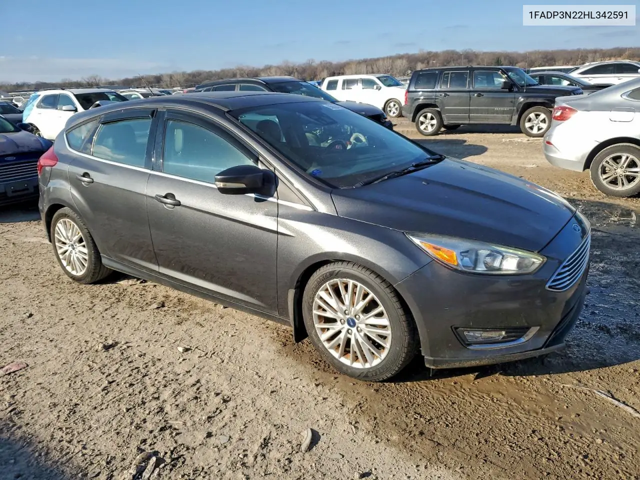 1FADP3N22HL342591 2017 Ford Focus Titanium