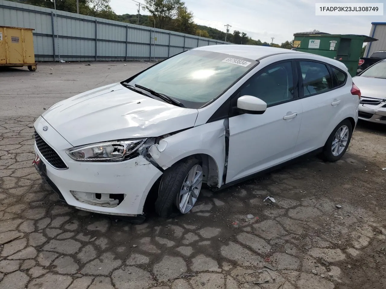 1FADP3K23JL308749 2018 Ford Focus Se