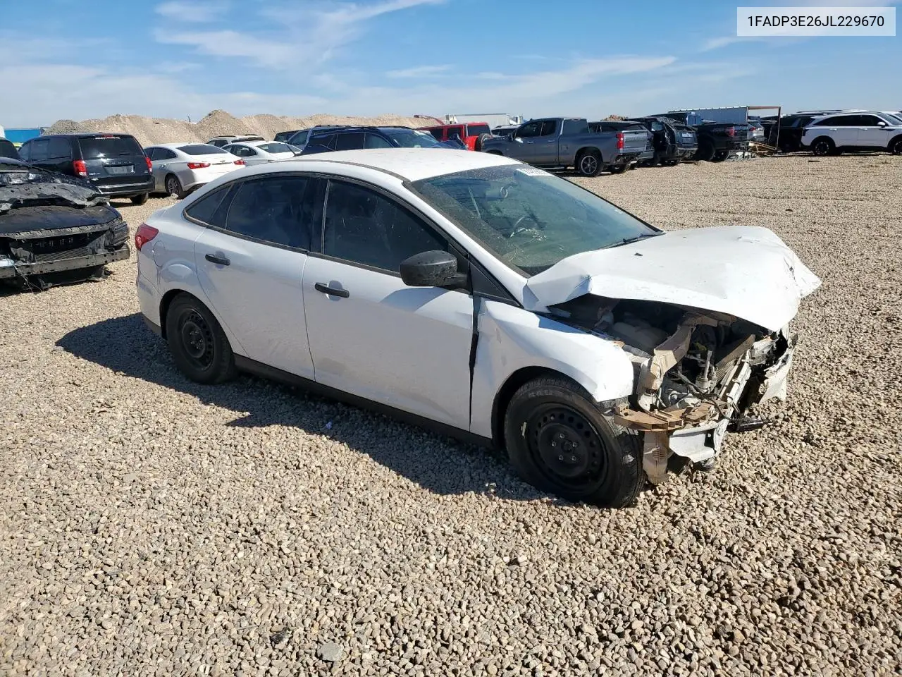 1FADP3E26JL229670 2018 Ford Focus S