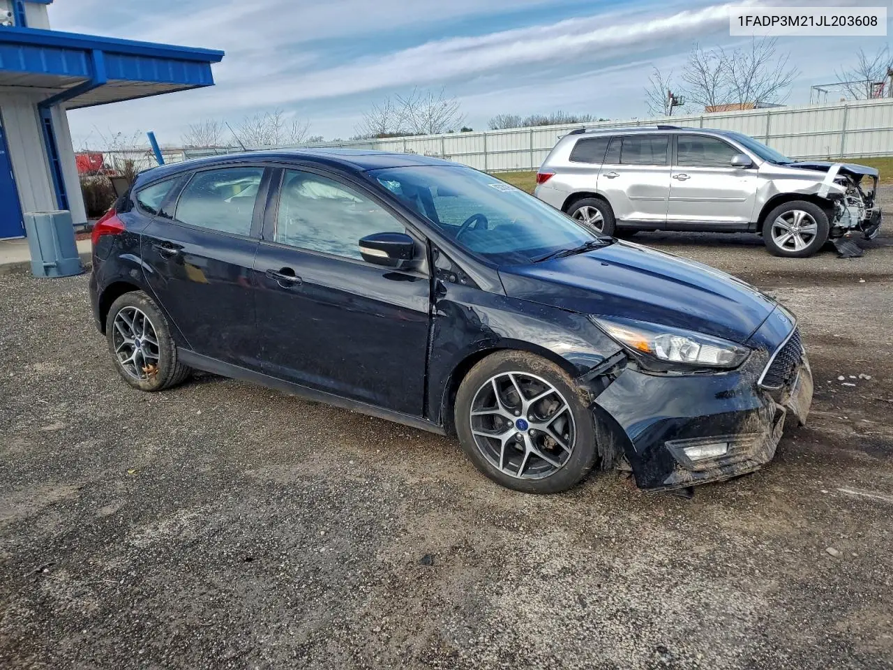 1FADP3M21JL203608 2018 Ford Focus Sel