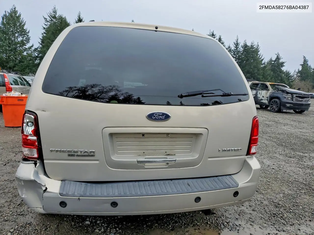 2006 Ford Freestar Limited VIN: 2FMDA58276BA04387 Lot: 77753165