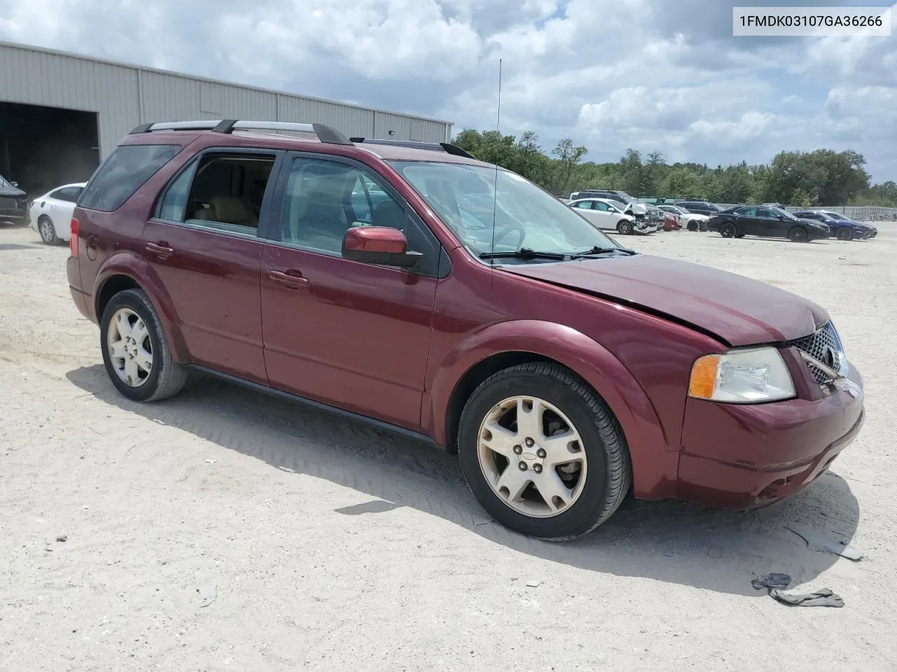 1FMDK03107GA36266 2007 Ford Freestyle Limited