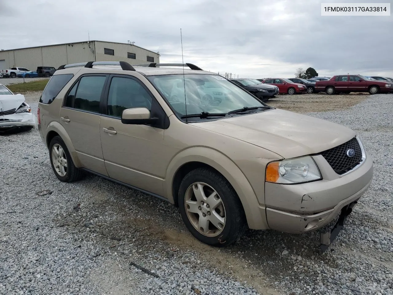 1FMDK03117GA33814 2007 Ford Freestyle Limited