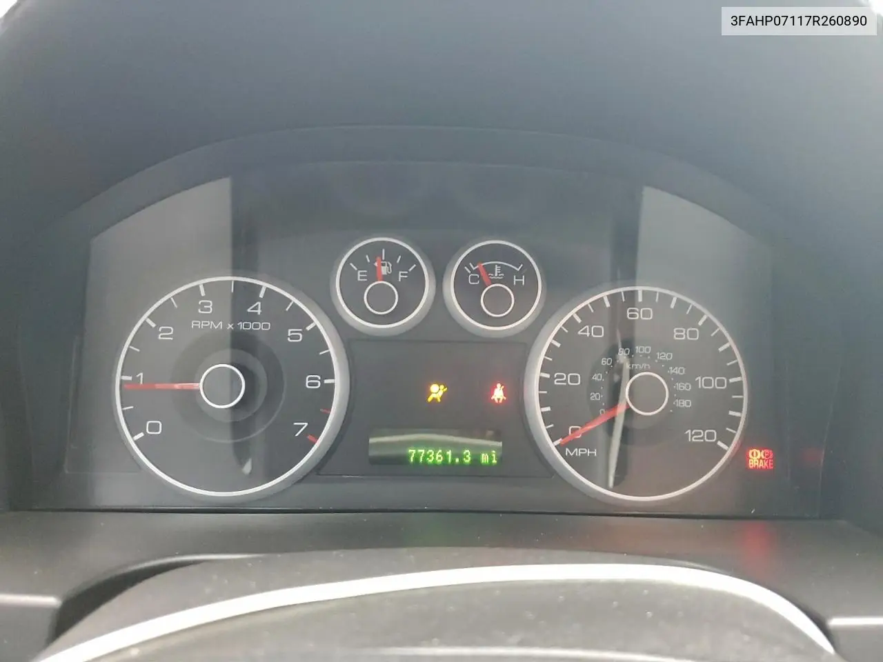 3FAHP07117R260890 2007 Ford Fusion Se
