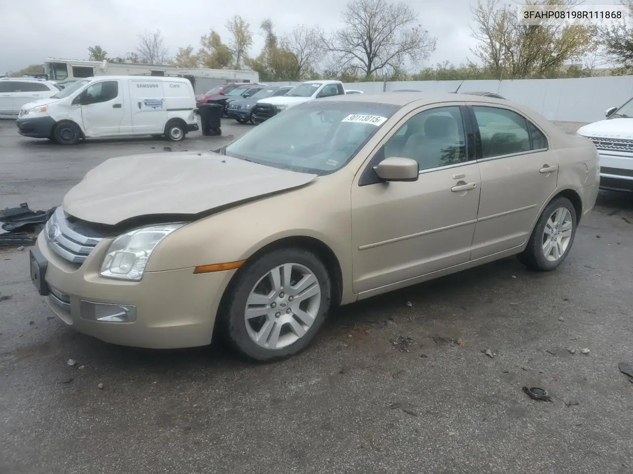 3FAHP08198R111868 2008 Ford Fusion Sel