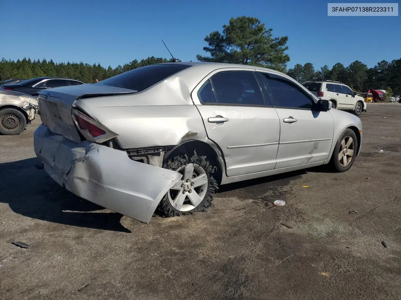 3FAHP07138R223311 2008 Ford Fusion Se