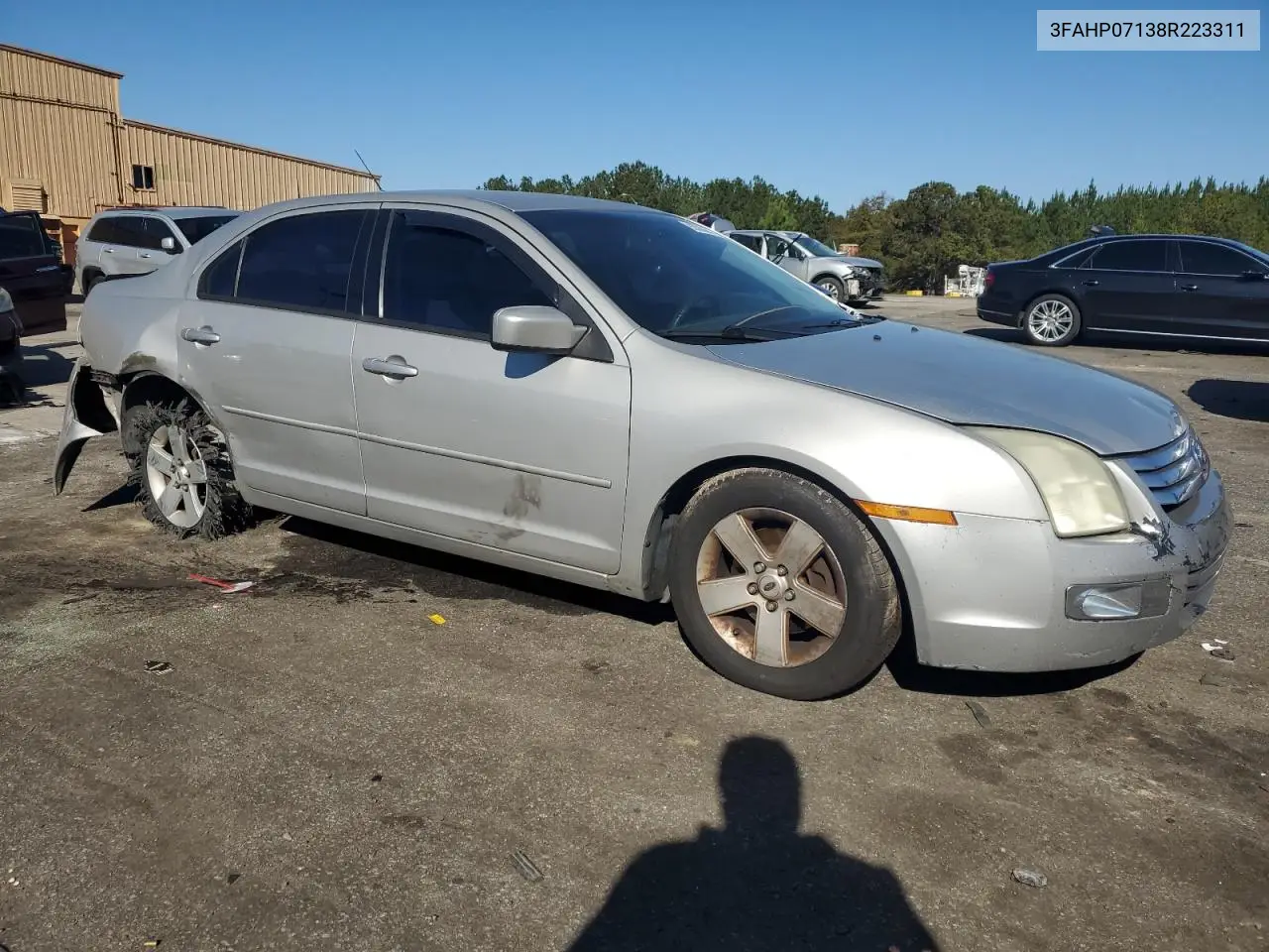 3FAHP07138R223311 2008 Ford Fusion Se
