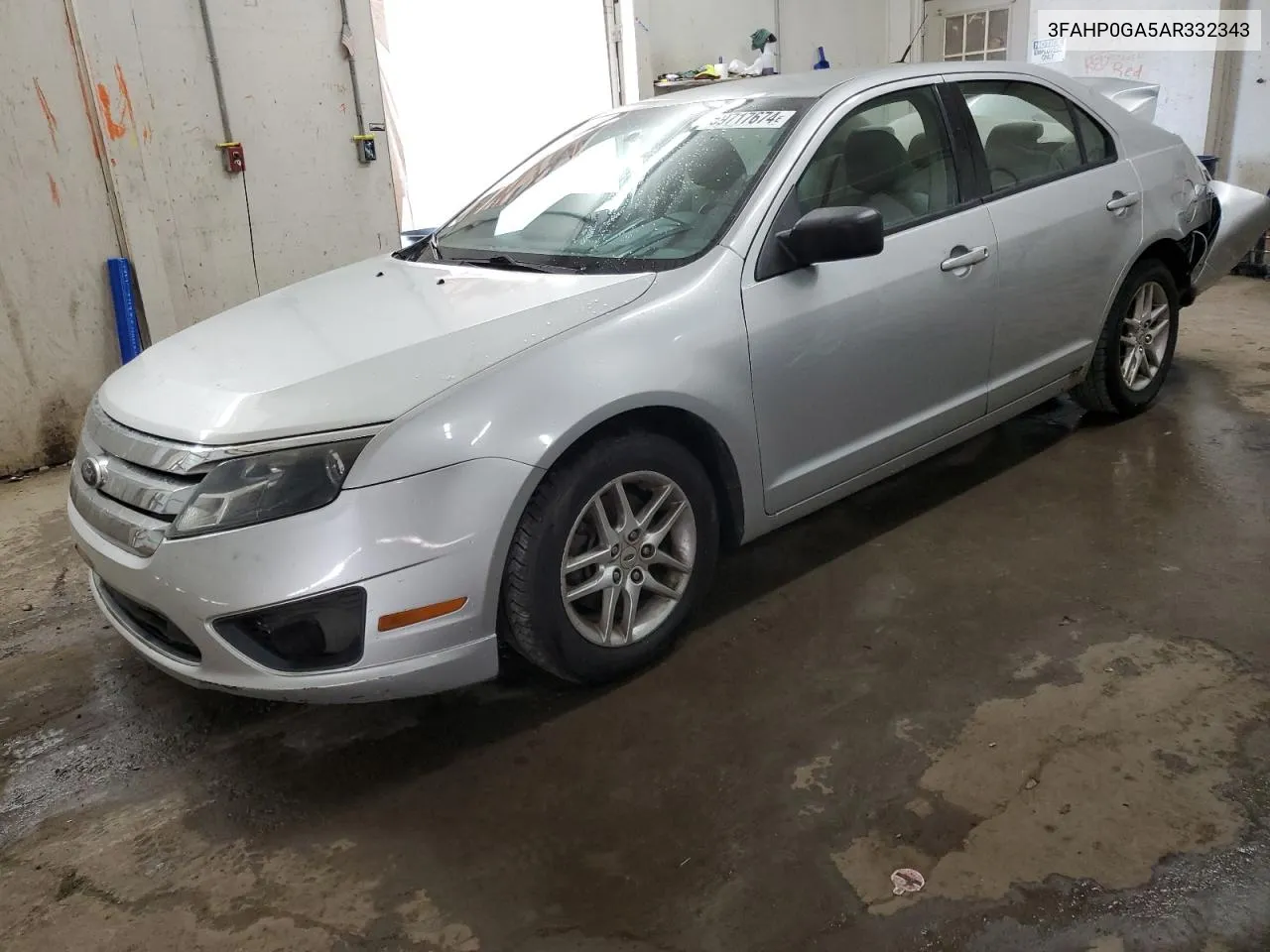 2010 Ford Fusion S VIN: 3FAHP0GA5AR332343 Lot: 69717674