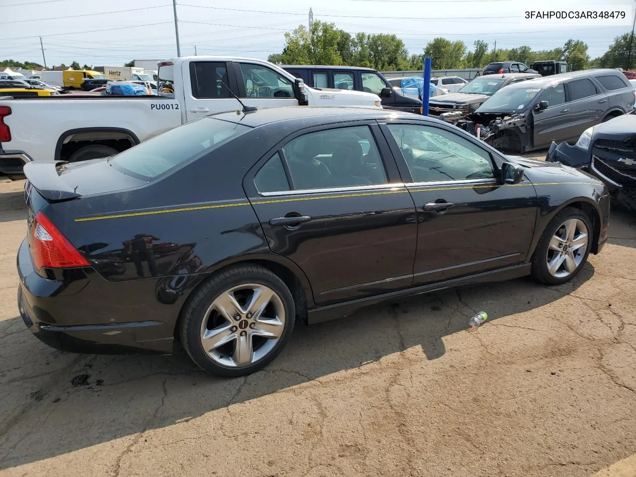 2010 Ford Fusion Sport VIN: 3FAHP0DC3AR348479 Lot: 70291354